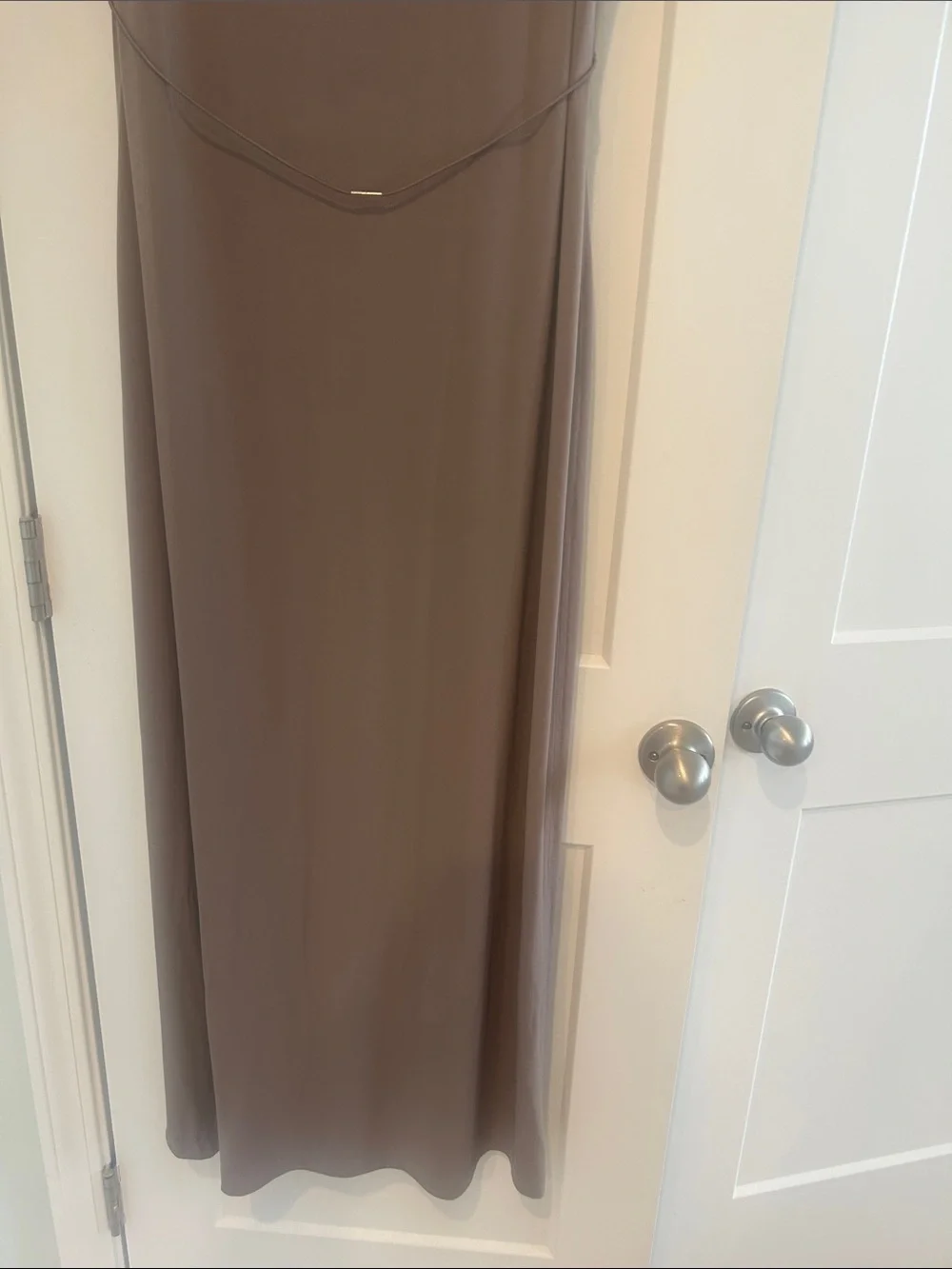 Calvin Klein Sleeveless Mock Neck Maxi Dress - Taupe - Picture 4 of 4